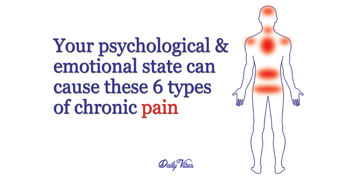 Your Psychological Emotional State Can Cause These 6 Types Of Chronic 